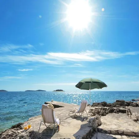Front Vacation Home, Private Beach, Boat - Holiday home Zaglavice